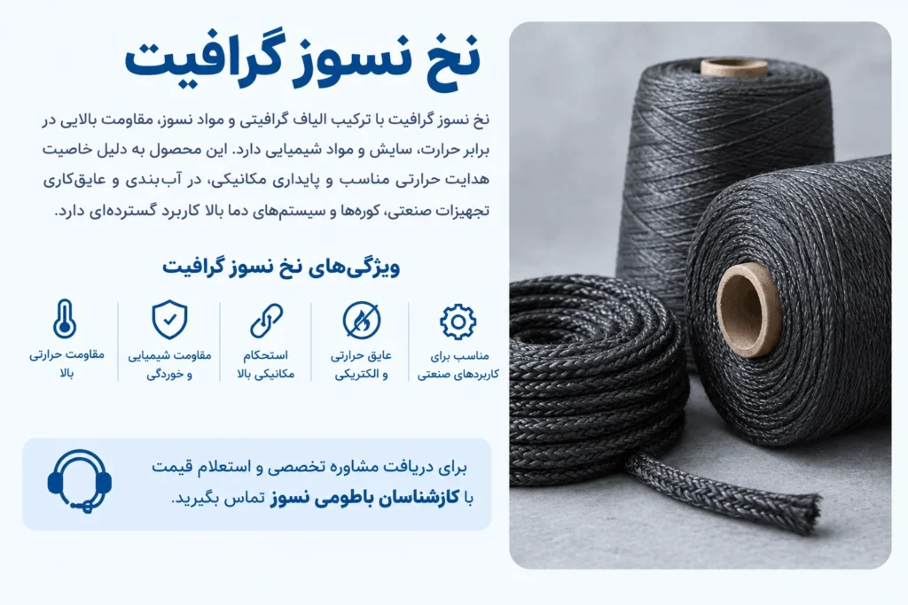 خرید نخ نسوز گرافیت